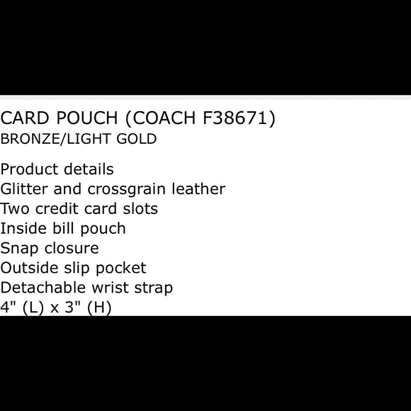 🔥NEW🔥 Coach card pouch - Picture 5 of 5